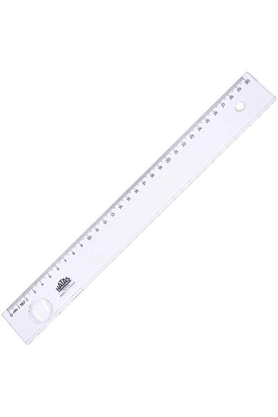 HATAS Wide 30cm Lensed Office Ruler - 0161
