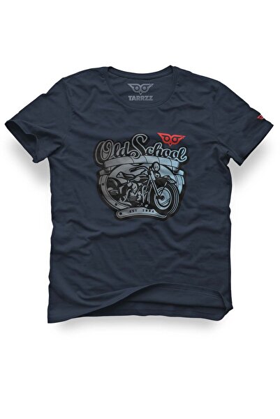 Tarrzzcom تي شيرت بتصميم راكب الدراجة النارية للمدرسة القديمة