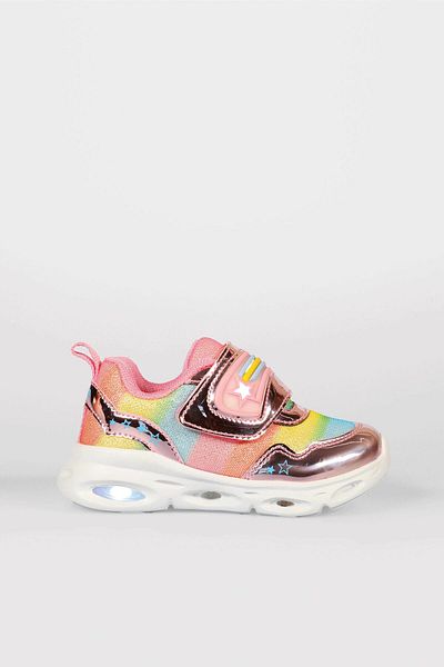 Vicco Kita Lighted Baby Girl Pink Sneakers