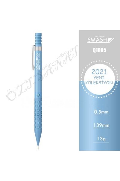 Pentel Smash Q1005 2021 Özel Seri 0.5 mm Mekanik Kurşun Kalem Buz Mavisi