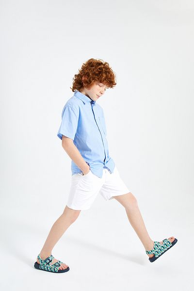 Vicco Miyu Ii Printed Boy's Navy Blue Sandals