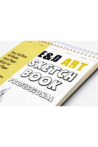 E&D ART Sketch Book Professional 14x20cm 40yp 140gr Sketch Drawing Book with Spiral on Top / Ed.52954