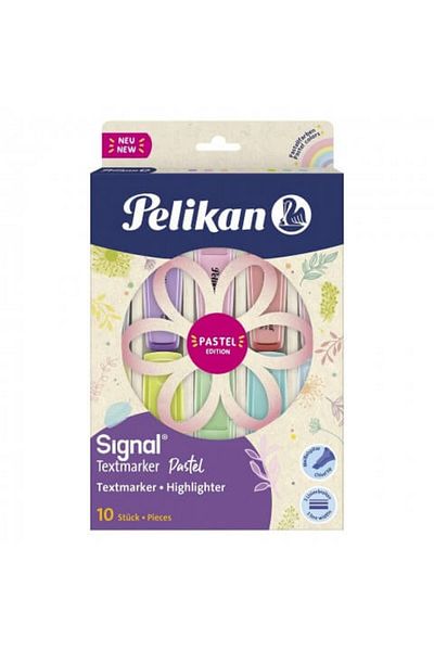 Pelikan Signal Textmarker 10'lu Pastel Renkler Set