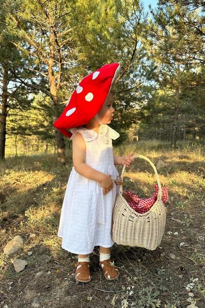 miabambim Kolları Fiyonk Detaylı Kız Bebek Elbise