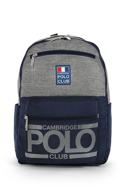 Cambridge Polo Club Street Style Four Compartment Unisex School Backpack Navy Blue / Cpo4016.011