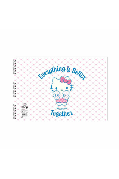 KESKİN COLOR Keskin Color Hello Kitty 25x35cm 15yp Spiralli Resim Defteri / 3...