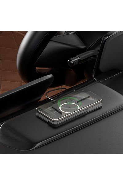 DLMDL Încărcător Auto Magnetic Wireless , Antiderapant, Compatibil Cu Iphone 12/13/14/15