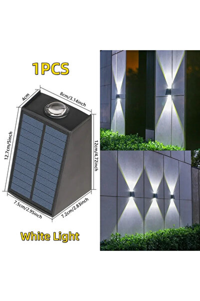 Choice مصابيح LED بيضاء 2LED تعمل بالطاقة الشمسية في الهواء الطلق ومصباح حائط...