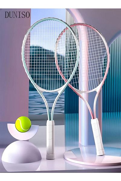 Generic Tennis Racket Set For Students Training Tennis And Beginners With Tennis Bag And Water-filled Base