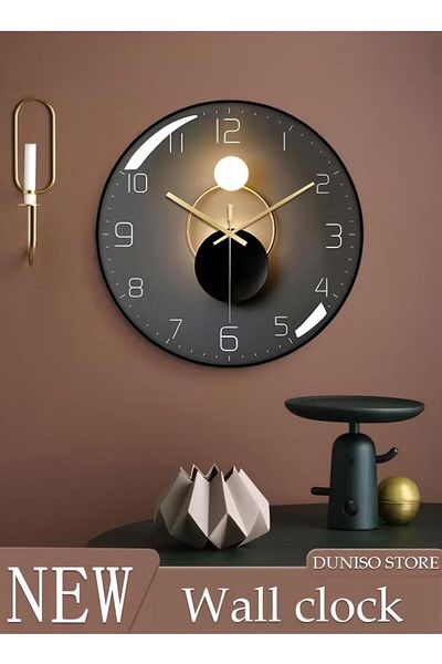 Generic Duniso Wall Clock Modern Small Wall Clock Battery Powered Silent No Tick Analog Classic