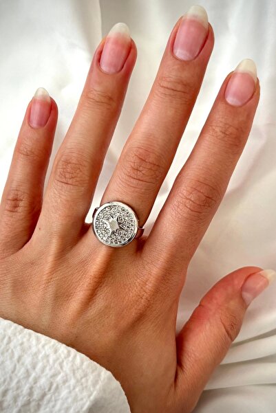 Leo'Stone New Season Starwars Plate Polar Star Design Adjustable Women's Ring