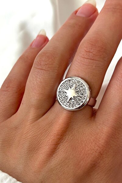 Leo'Stone New Season Starwars Plate Polar Star Design Adjustable Women's Ring