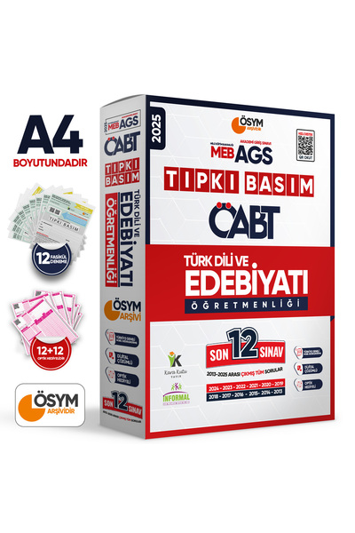İnformal Yayınları 2025 Meb-ags Öabt Türk Dili Ve Edebiyatı Öğretmenliği Ösym...