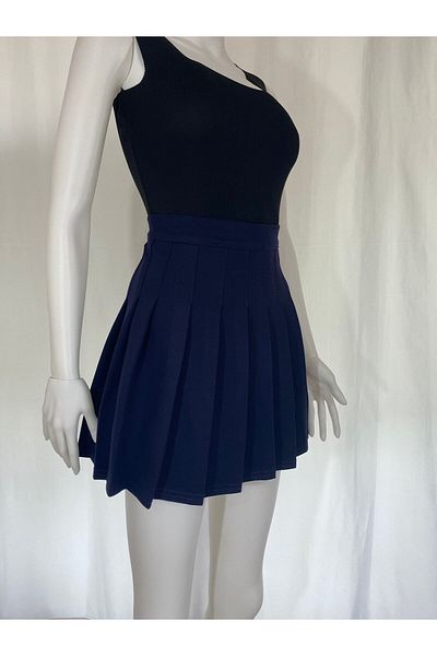 BRAVORİTE Fustă specială plisată bleumarin 37074