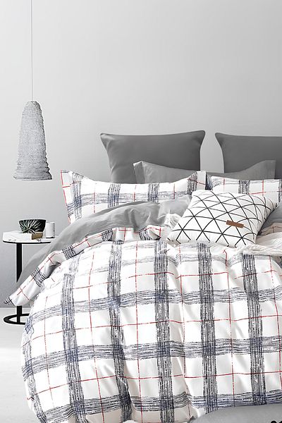 İQON Double Elastic Duvet Cover Set - Penna