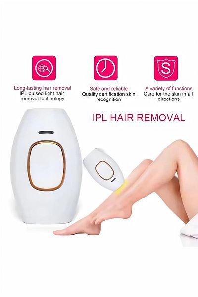 Generic جهاز إزالة الشعر بالليزر العالمي بدون ألم لكامل الجسم والفم والإبطين والساقين والذراعين والوجه، سلكي بالليزر