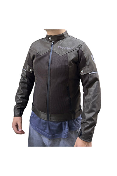 DOT CYCLE Yerli Üretim Motosiklet Yazlık Mont CE Onaylı Omuz Dirsek Koruması ...