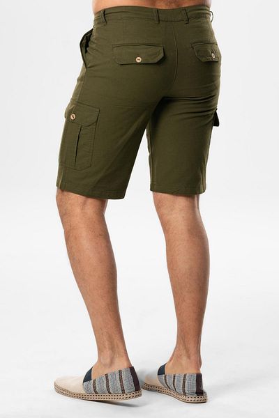 Eliş Şile Bezi Ege Gabardin Cargo Pocket Σορτς Χακί Hk