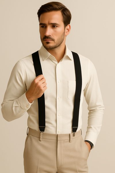 Çantachım Trouser Hanger Men's Solid Color Black