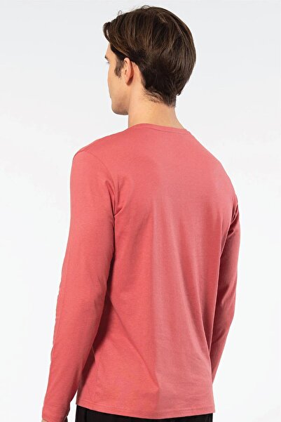 Cacharel Ανδρικό μπλουζάκι 50% Modal, 50% Cotton Crew Neck Long Sleeve