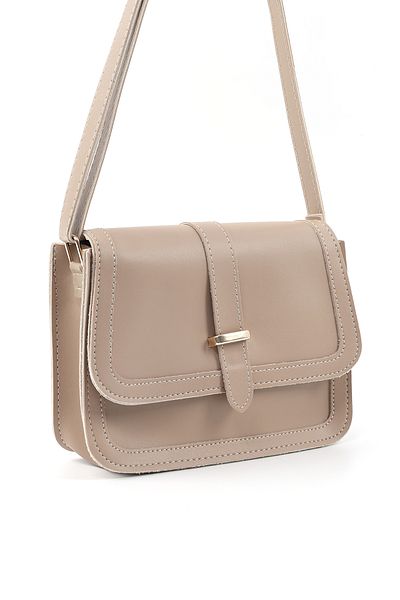 SHAKA Mink Shk127 Εσωτερική τσέπη με φερμουάρ από συνθετικό δέρμα που κλείνει με κούμπωμα Χέρι, μπράτσο και τσάντα ώμου L:17 Π:22 Π:7 cm
