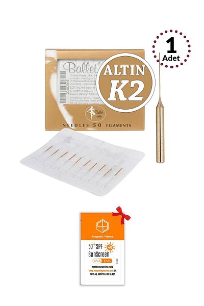 Ballet 1 Piece K2 Gold Hair Removal Needle Original Ballet K2 Gold Needle