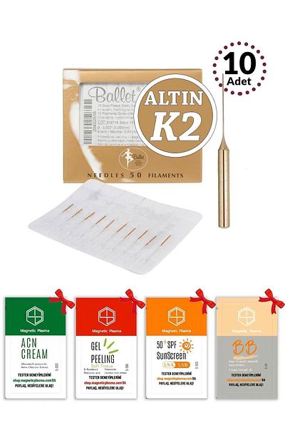 Ballet 10 Pieces K2 Gold Hair Removal Needle Original Ballet K2 Gold Needle