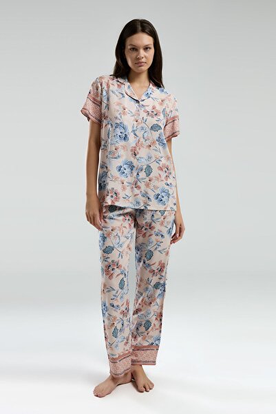 Arnetta Women's 100% Viscose Fabric Woven Pajama Set