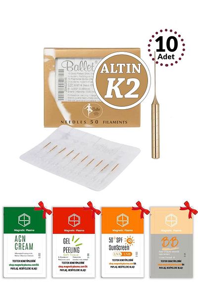 Ballet 10 Pieces K2 Gold Hair Removal Needle Original Ballet K2 Gold Needle