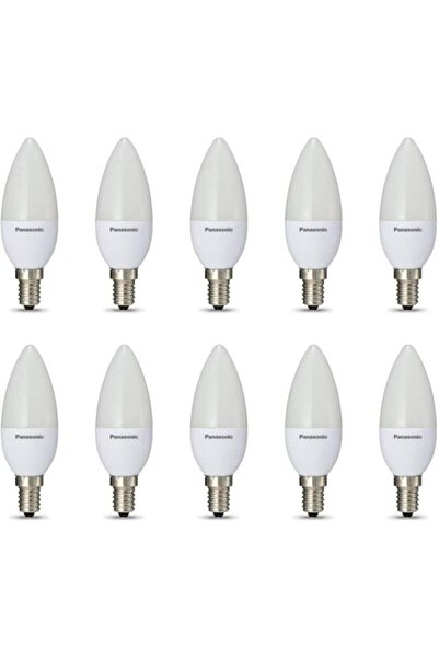 PANASONIC 4,9w Sarı Işık E-14 Duy Tipi Led Buji Ampul 10'lu Paket