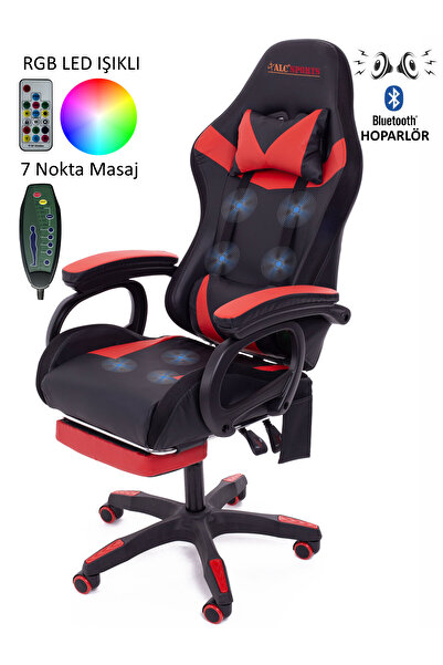 ALC Sports Aurora Pro Bluetooth Oyuncu Koltuğu 7nokta Masaj Rgb Işık Hoparlör...