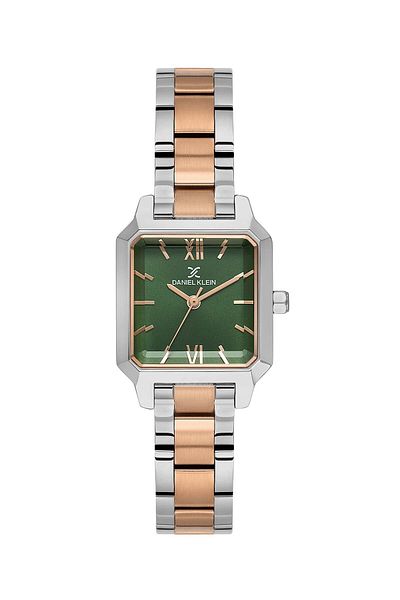 Daniel Klein Rose/Metallic Steel Bracelet Women Wristwatch Gift Bangle