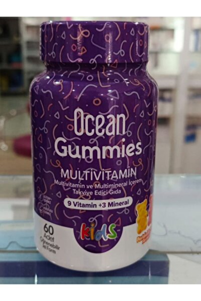 Ocean Orzax OCEAN SMART GUMMIES MULTİVİTAMİN 60 ADET ÇİĞNENEBİLİR JEL FORM