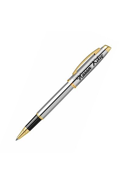 Scrikss Kişiye Özel Isimli Gold Krom Roller Kalem Ömür Boyu Garantili Hediye ...