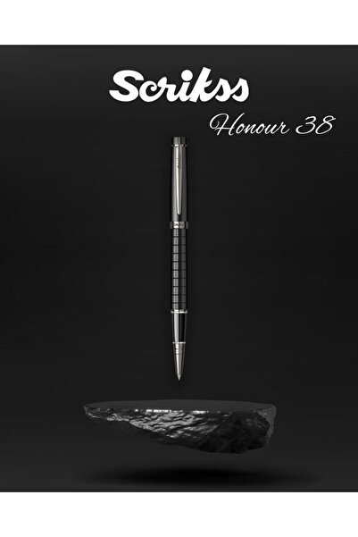 Scrikss Kişiye Özel Isimli Mat Siyah Dolma Ve Tükenmez Kalem Seti ( Ömür Boyu Garantili ) Hediye Paketli