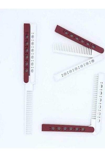 ShipShop3D Fan Red White Butterfly Comb