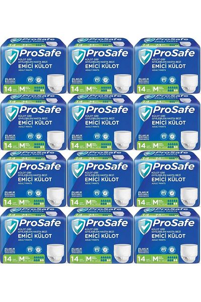 PROSAFE Absorbent Panty Patient Diapers m - Medium - Medium 168 Pieces (12Pk*14)