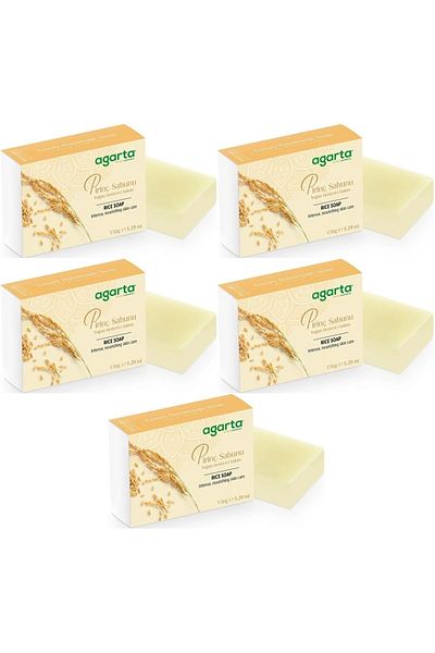 Agarta Handmade Natural Soap 150Gr Rice (Set of 5)