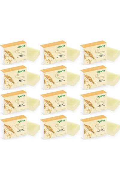 Agarta Handmade Natural Soap 150Gr Rice (Set of 12)