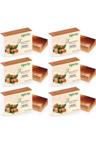 Agarta Handmade Natural Soap 150Gr Argan (Set of 6)