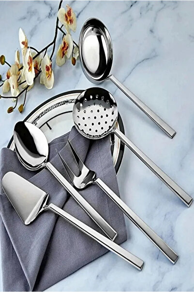 prokitchen 10 Piece Serving Tongs Set Ladle Colander Spatula Pasta Tongs Tongs Set