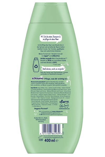 Schwarzkopf شامبو 7 أعشاب، شوما 7 كراوتر 400 مل