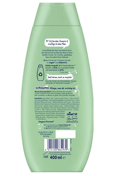 Schauma Şampuan 7 Otlu, Krauter Shampoo 400 ml