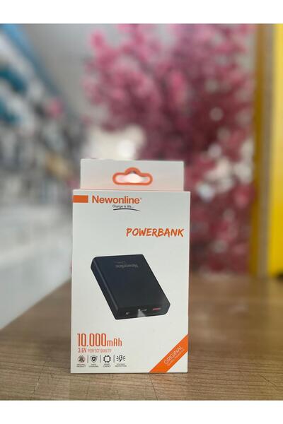 inteknoloji Powerbank 10000 Mah 3.6 Amper Dijital Göstergeli Type C Fener Işıklı
