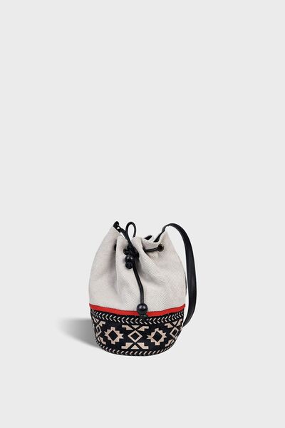 Ayşe Teyze'nin Çantaları Kadın Bej Örgü Büzgülü Omuz Çantası