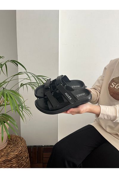 Behtah Kundura Papuci de stradă cu talpă anatomică reglabilă cu velcro