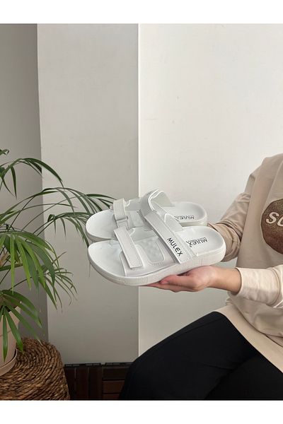 Behtah Kundura Velcro Adjustable Anatomical Sole Street Out Slippers