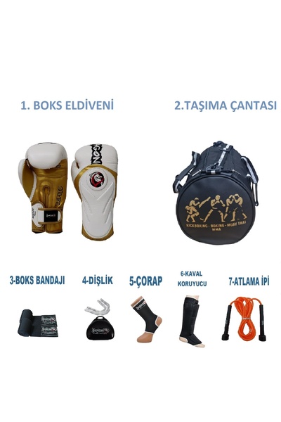 Dragondo Gifttoom - مجموعة تدريب لرياضي الملاكمة Kıck، قفازات ومعدات الملاكمة...
