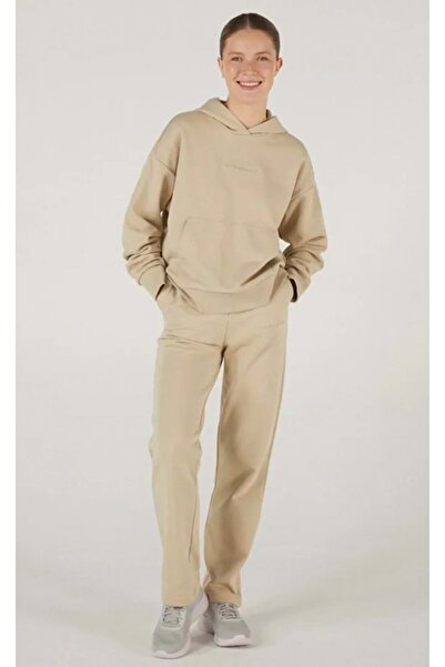 SKECHERS W Essential Regular Sweatpant S242119 Kadın Eşofman Altı BEJ