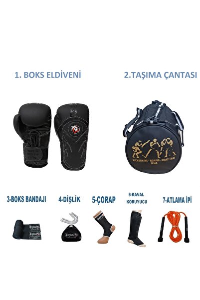 Dragondo Gifttoom - مجموعة تدريب لرياضي الملاكمة Kıck، قفازات ومعدات الملاكمة...
